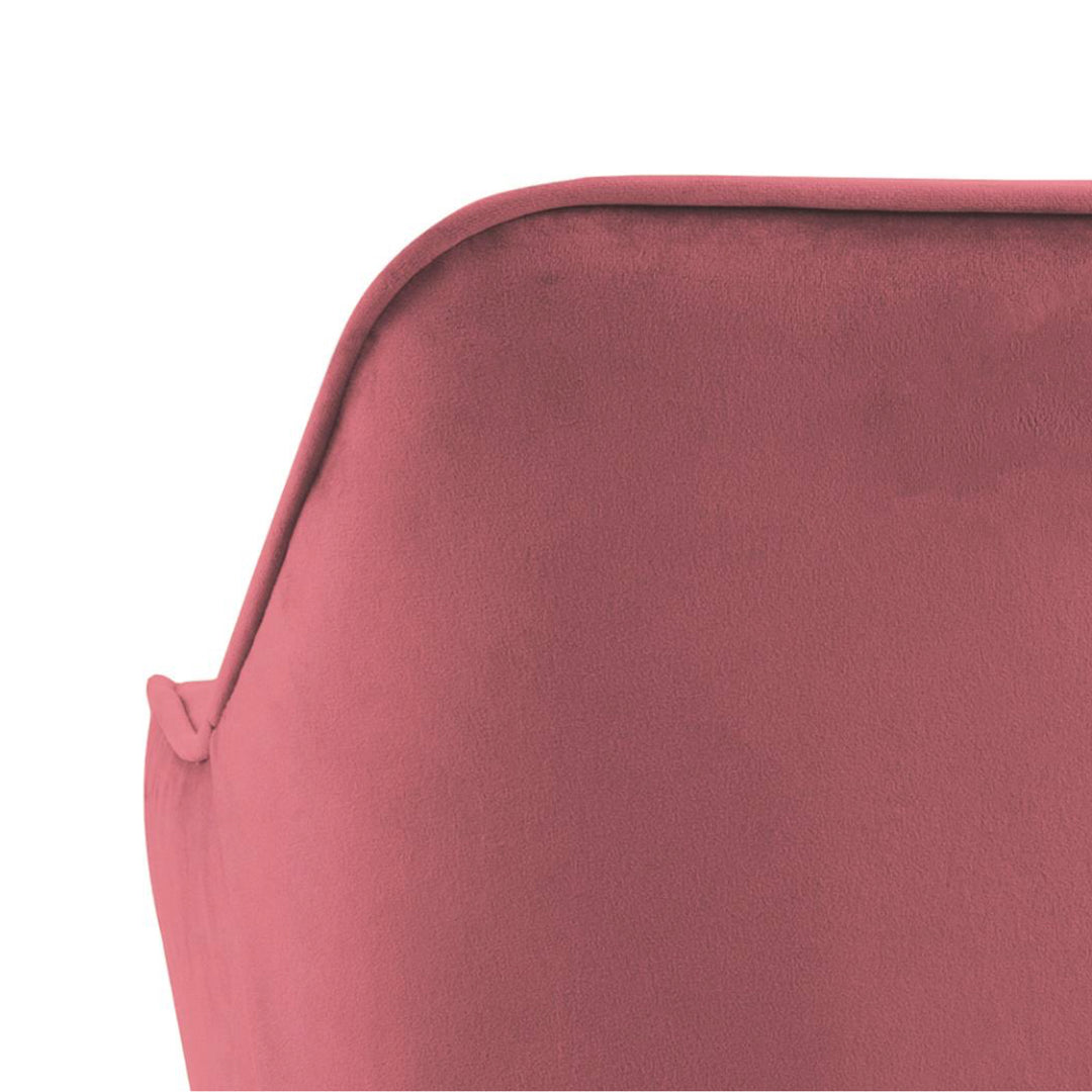 Chaise BROOKE velours avec accoudoirs