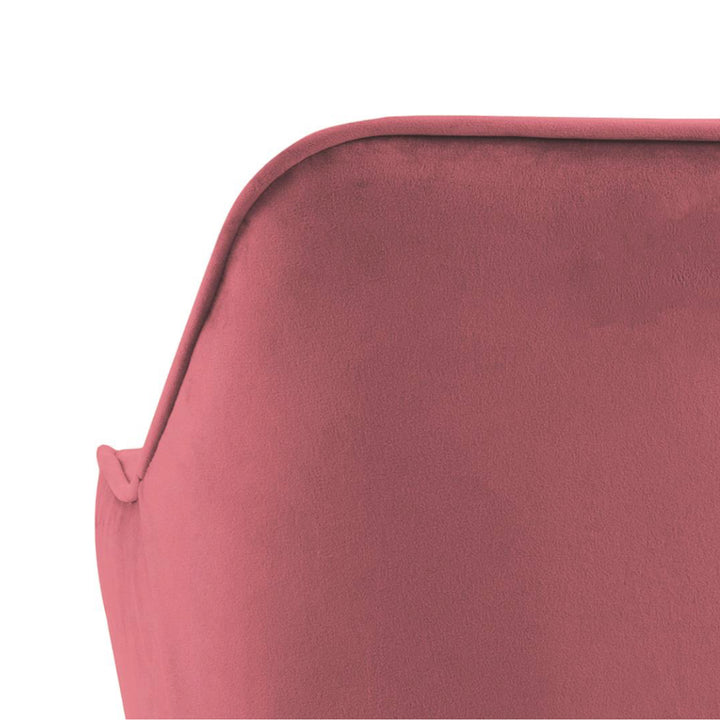 Chaise BROOKE velours avec accoudoirs