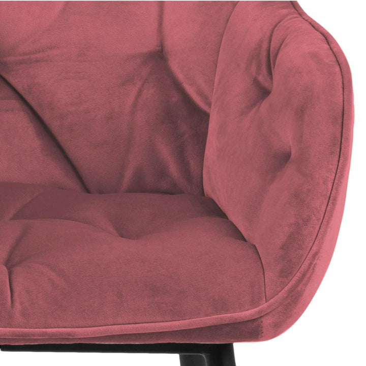 Chaise BROOKE velours avec accoudoirs