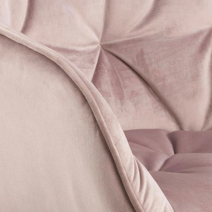 Chaise BROOKE velours avec accoudoirs