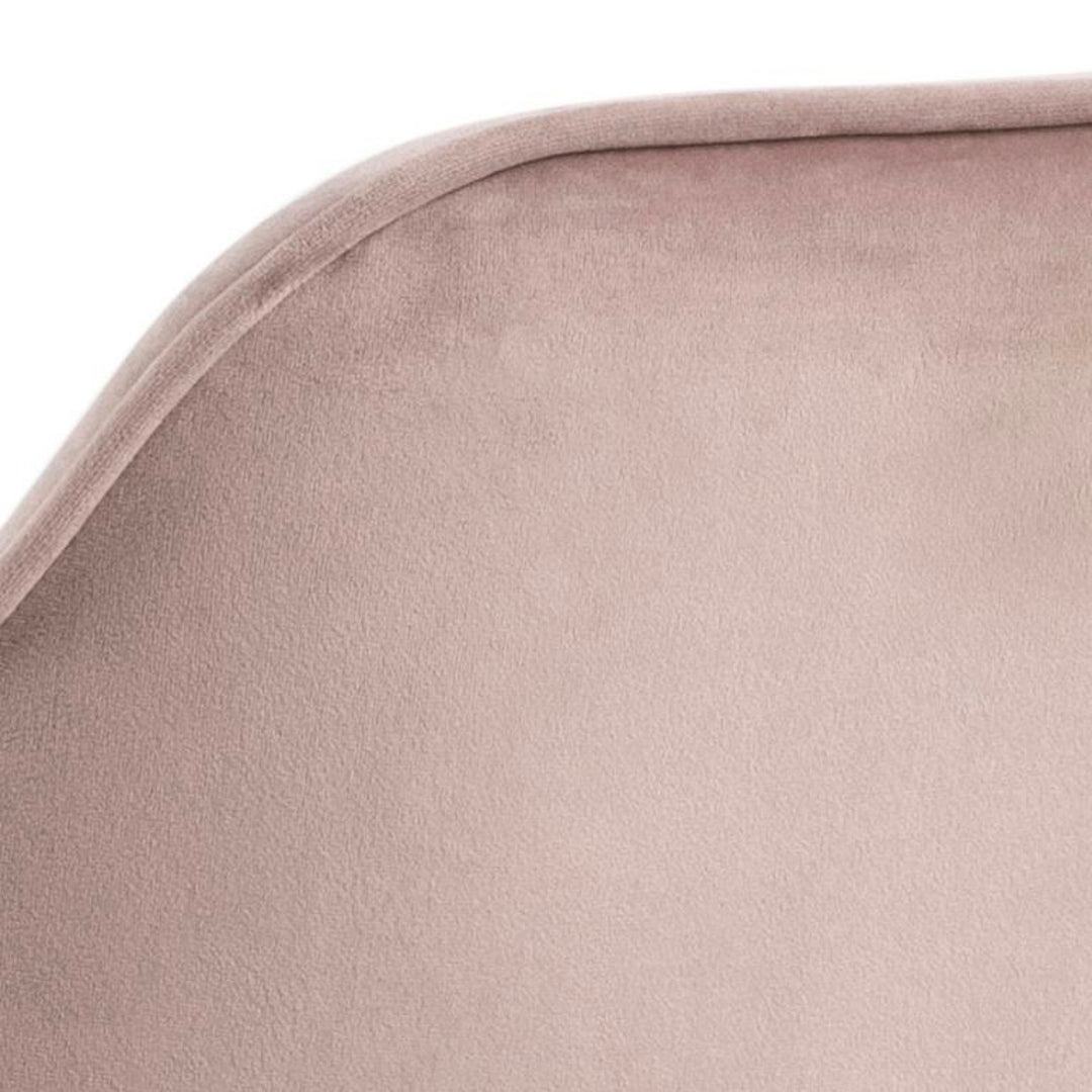 Chaise BROOKE velours avec accoudoirs
