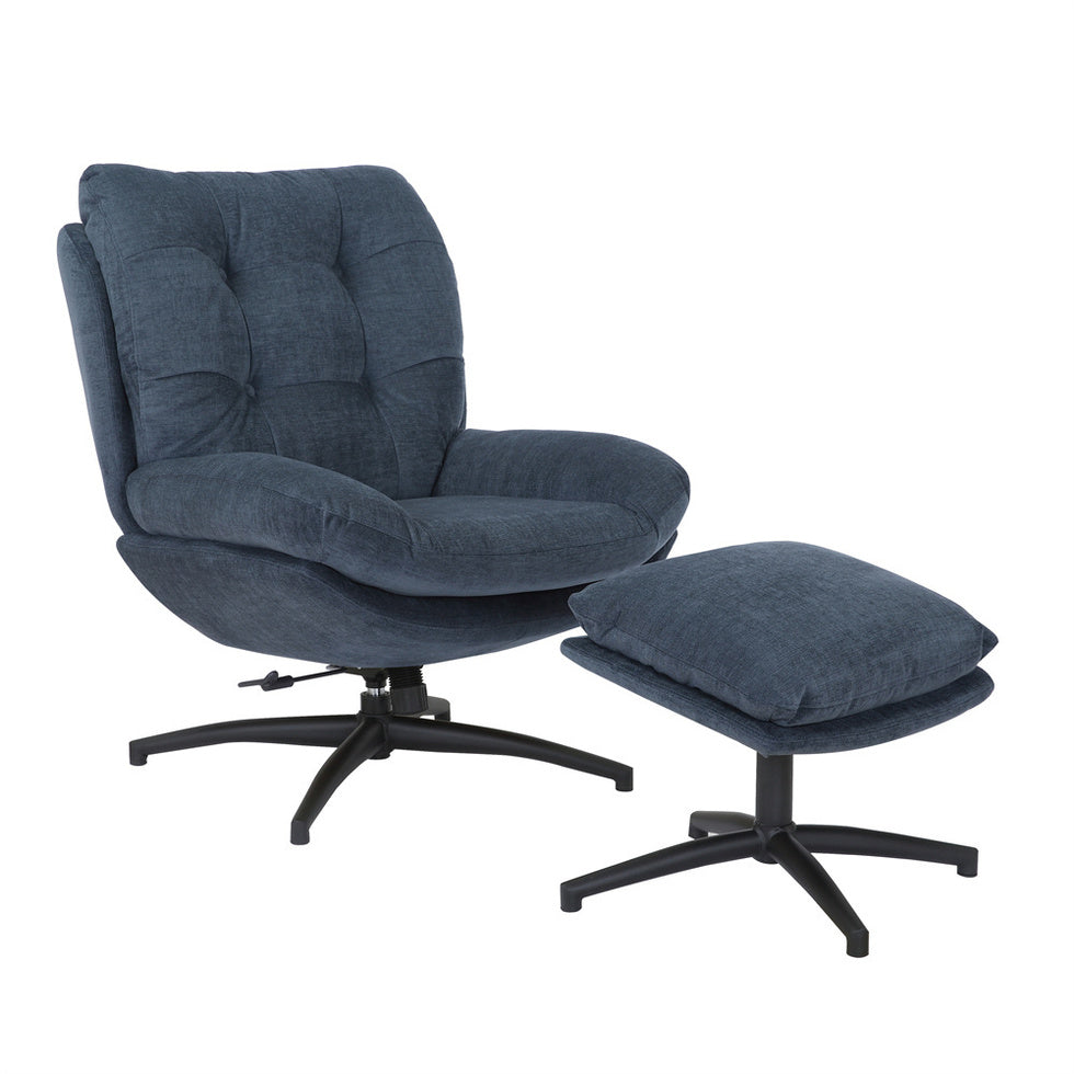 Fauteuil OTTA + repose-pieds