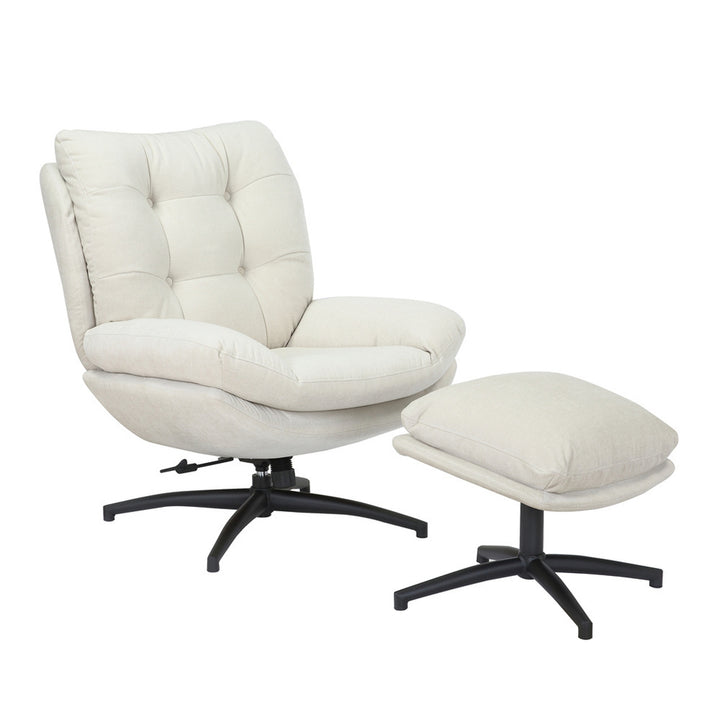 Fauteuil OTTA + repose-pieds