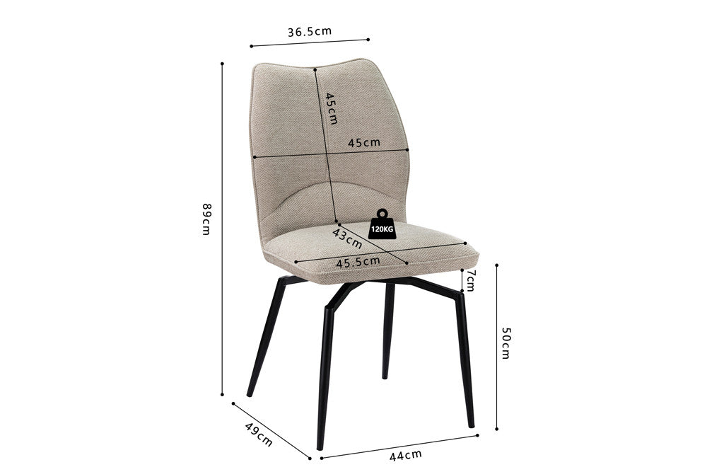 Chaise pivotante LARA