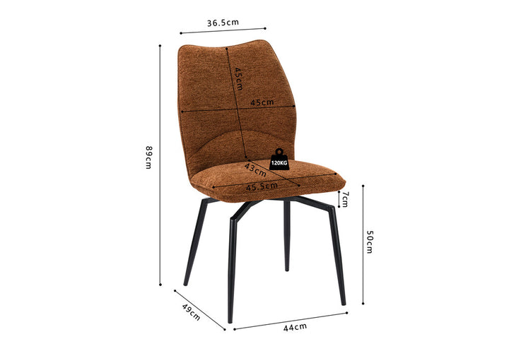 Chaise pivotante LARA