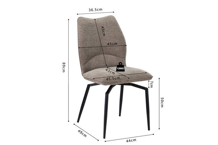 Chaise pivotante LARA