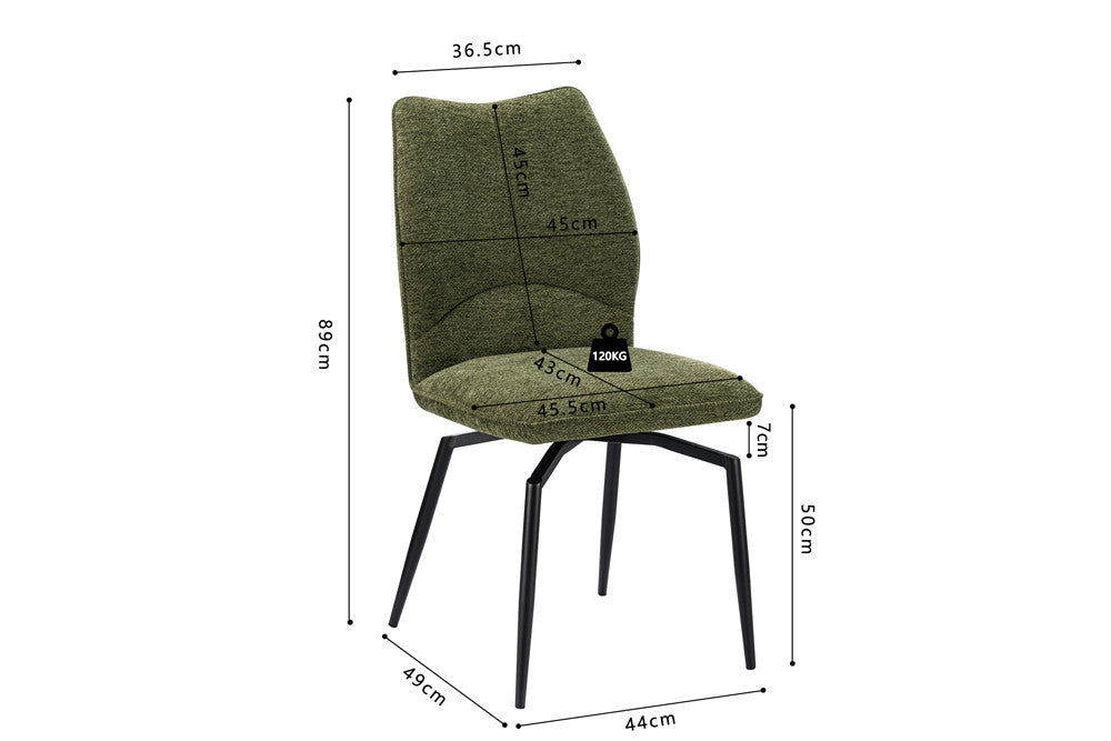Chaise pivotante LARA