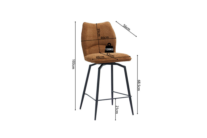 Tabouret pivotant LARA